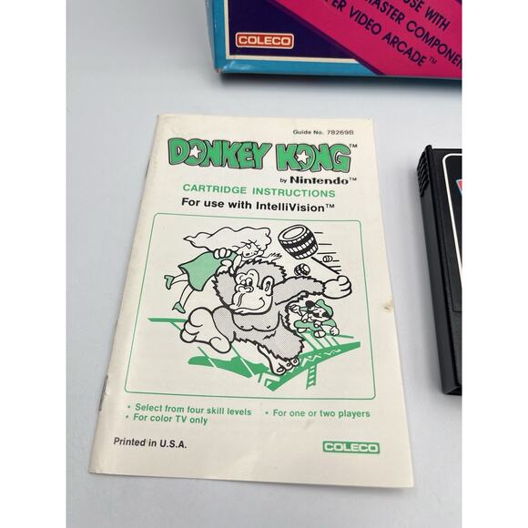 Donkey Kong (Intellivision, 1982, CIB) Complete with Manual CIB - Picture 3 of 14